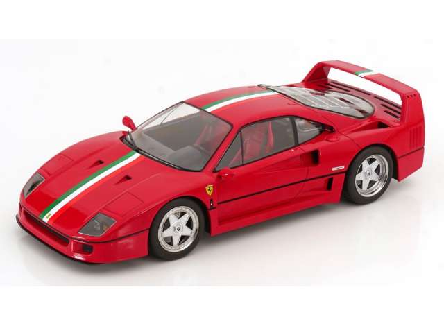 フェラーリ F40 イタリアデザイン レッドシート レッド/ホワイト/グリーン/  KK-SCALE  1/18 ミニカー