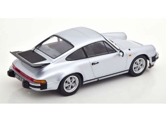 1988 Porsche 911 Carrera 3.2 Coupe 250.000th 911er with rear wing, silver/KK-SCALE 1/18ミニカー