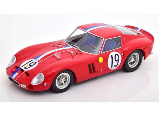 1962 フェラーリ 250 GTO #19 2nd 24h ル・マン レッド/ KK - Scale  1/18 ミニカー