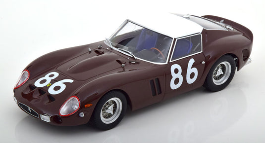 FERRARI 250 GTO クーペ N86 4位 タルガフローリオ 1962 ブラウン ホワイト/ KK-SCALE 1/18 ミニカー