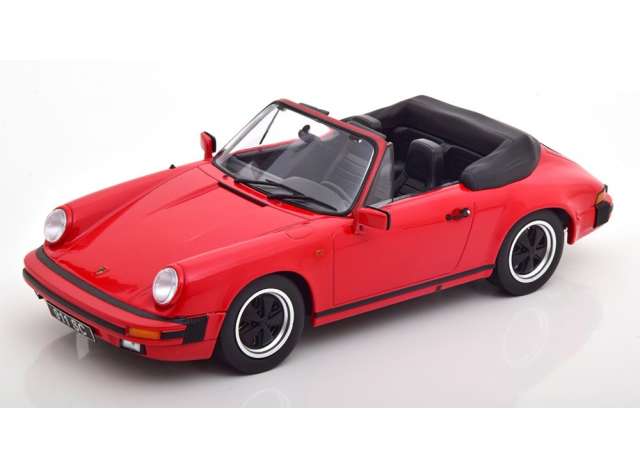 ギャラリービューアに画像をロードする, 1983 Porsche 911 SC Cabrio with extra Softtop, red/KK-SCALE 1/18ミニカー
