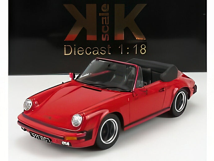 【予約】PORSCHE 911 SC カブリオレ 1983 ソフトトップ付 レッド/ KK-SCALE 1/18 ミニカー