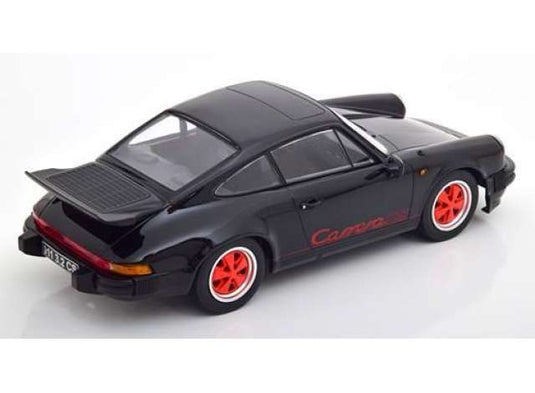 1989 Porsche 911 Carrera 3.2 Clubsport, black/red/KK-SCALE 1/18ミニカー