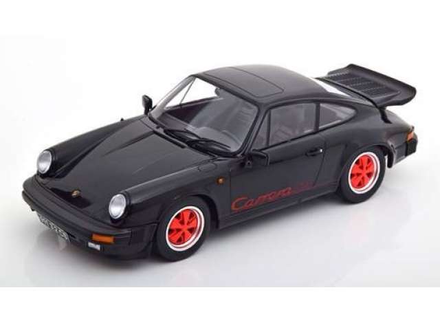 1989 Porsche 911 Carrera 3.2 Clubsport, black/red/KK-SCALE 1/18ミニカー