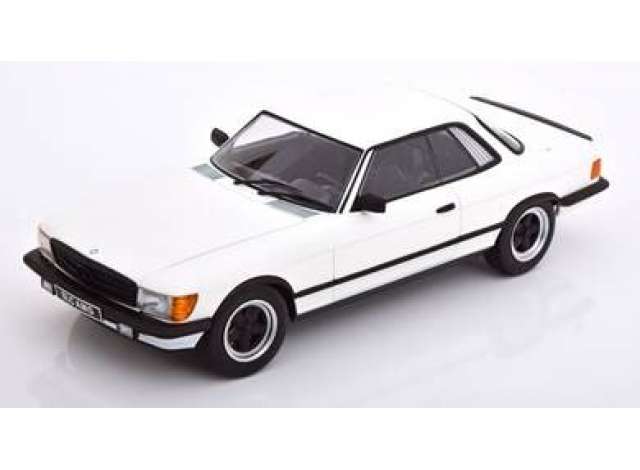 1985 Mercedes Benz 500 SLC 6.0 AMG C107, white/matt black/KK-SCALE 1/18ミニカー