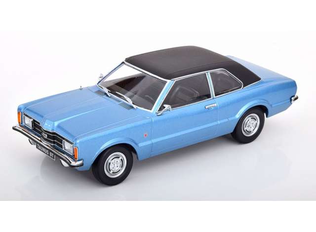 ギャラリービューアに画像をロードする, 1971 Ford Taunus GT Sedan with Vinylroof, blue metallic flat black/KK-SCALE 1/18ミニカー
