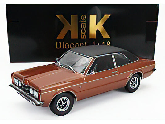 FORD ENGLAND TAUNUS GXL WITH VINYL ROOF 1971 COPPER MET MATT BLACK/KK-SCALE 1/18ミニカー