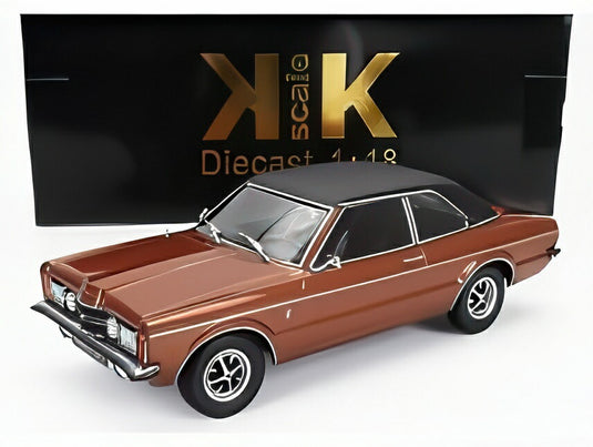 【予約】FORD タウナス GXL ビニールルーフ 1971 カッパーメタリック/マットブラック/ KK-SCALE 1/18 ミニカー