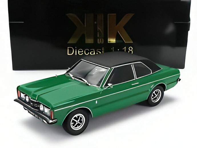 【予約】FORD タウナス GXL ビニールルーフ 1971 グリーン/マットブラック/ KK-SCALE 1/18 ミニカー