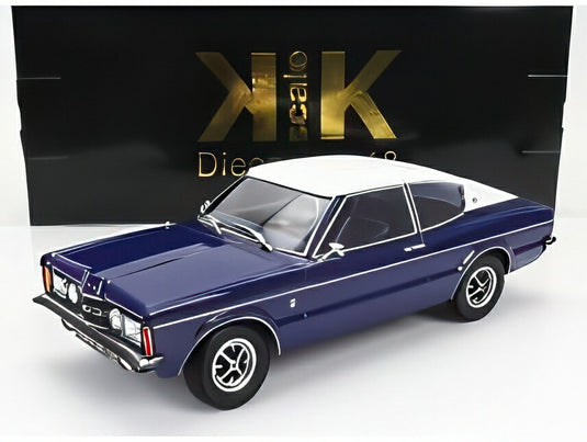 【予約】FORD タウナス GLX クーペ 1971 ブルー/ホワイト/ KK-SCALE 1/18 ミニカー