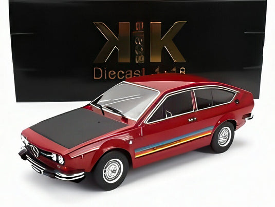 【予約】ALFA ROMEO アルフェッタ 2000 GTV ターボデルタ 1979 レッド/ブラック/ KK-SCALE 1/18 ミニカー