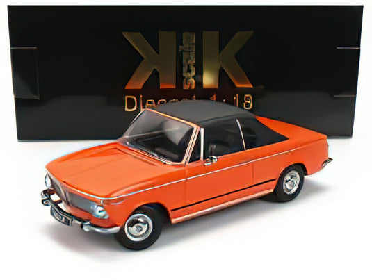 BMW  1600-2 CABRIOLET 1968 - WITH REMOVABLE SOFT-TOP - ORANGE /KK-SCALE 1/18ミニカー