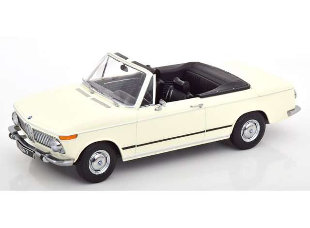 ギャラリービューアに画像をロードする, 1968 BMW 1600-2 Cabrio, white/KK-SCALE 1/18ミニカー
