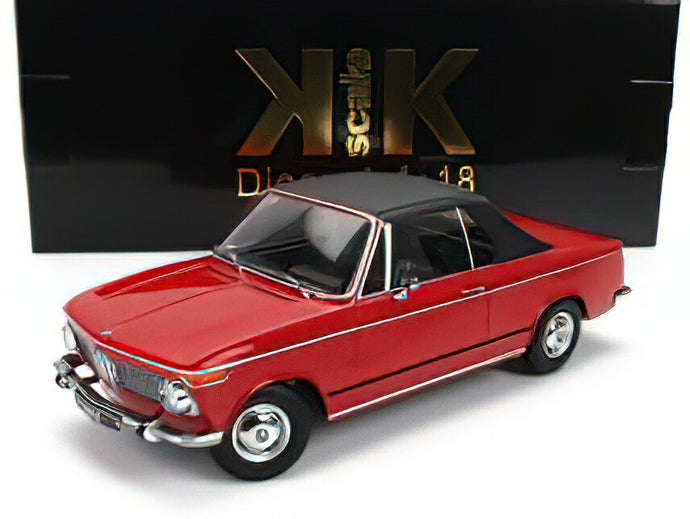 BMW  2002 CABRIOLET 1968  WITH REMOVABLE SOFTTOP  RED/KK-SCALE 1/18ミニカー