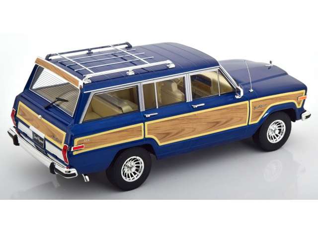 ギャラリービューアに画像をロードする, 1989 Jeep Grand Wagoneer, blue/wood/KK-SCALE 1/18ミニカー
