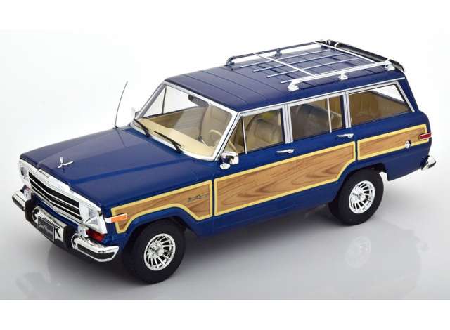 1989 Jeep Grand Wagoneer, blue/wood/KK-SCALE 1/18ミニカー