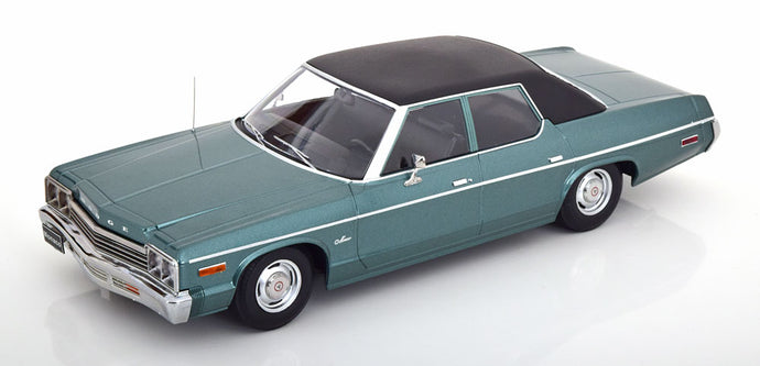【予約】DODGE モナコ 1974 グリーンメタリック ブラック/ KK-SCALE 1/18 ミニカー
