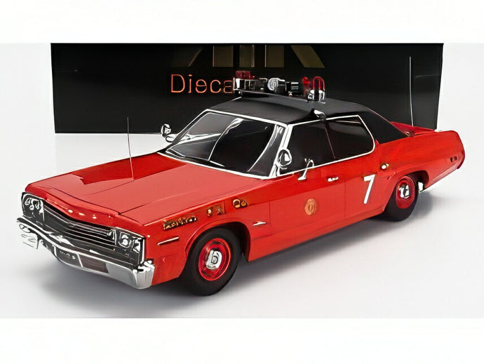 【予約】DODGE モナコ No.7 シカゴ消防局 1974 レッド ブラック/ KK-SCALE 1/18 ミニカー
