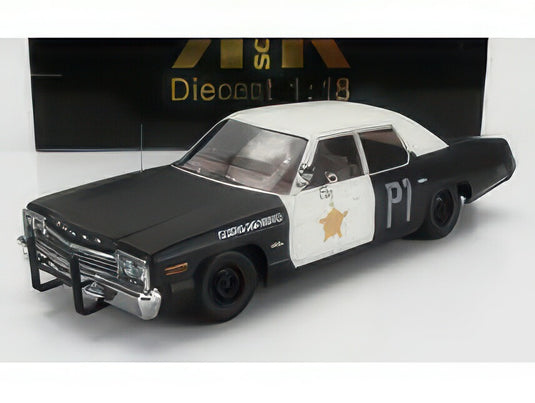 DODGE MONACO BLUESMOBILE 1974 LOOKALIKE BLACK WHITE/KK-SCALE 1/18ミニカー