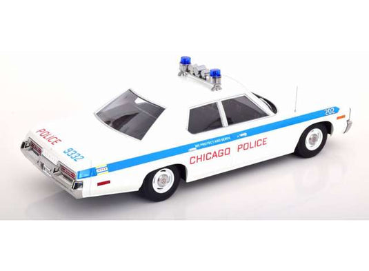 1974 Dodge Monaco Chicago Police, white/blue/KK-SCALE 1/18ミニカー