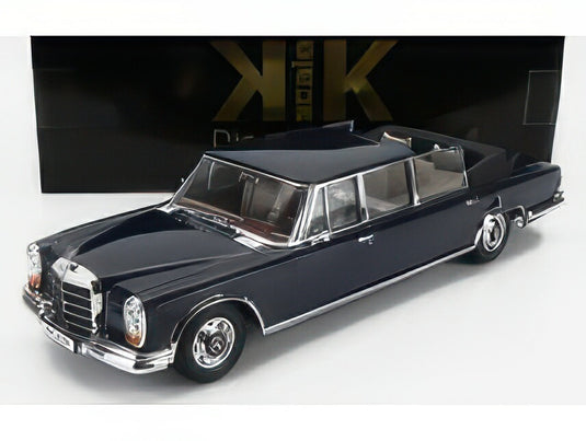 MERCEDES BENZ SCLASS 600 PULLMAN (W100) LANDAULET SEMICONVERTIBLE 1964 DARK BLUE/KK-SCALE 1/18ミニカー