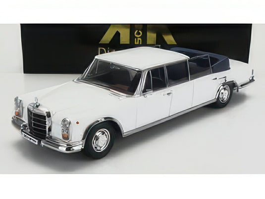 MERCEDES BENZ SCLASS 600 PULLMAN (W100) LANDAULET SEMICONVERTIBLE 1964 WHITE/KK-SCALE 1/18ミニカー