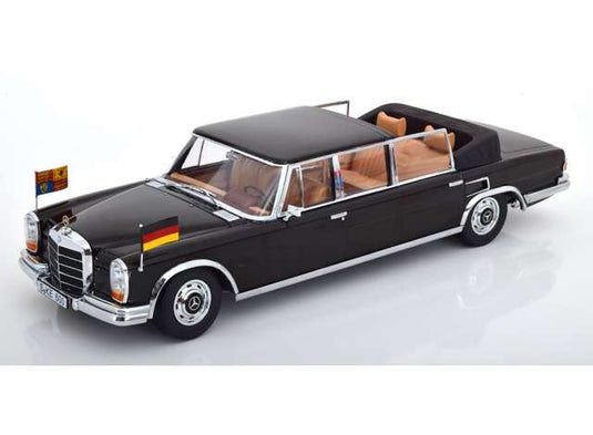 1965 メルセデスベンツ 600 W100 ランドーレット Queen Elizabeth II Kiesinger ブラック/ KK - Scale  1/18 ミニカー