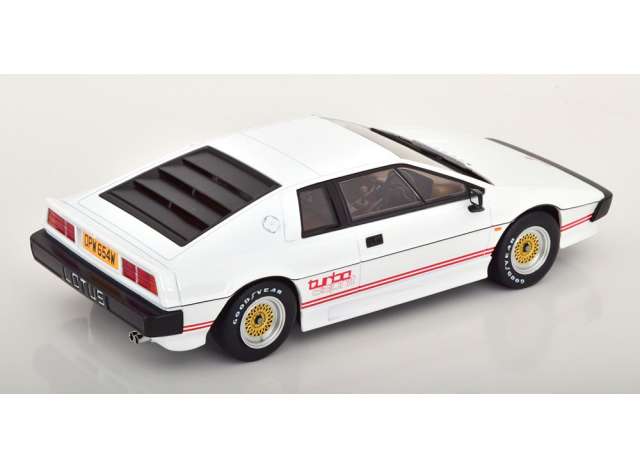 ギャラリービューアに画像をロードする, 1981 Lotus Esprit Turbo Movie Version, white/red/KK-SCALE 1/18ミニカー
