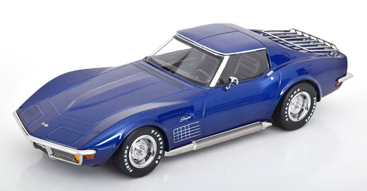 【予約】CHEVROLET コルベット C3 1972 ルーフパーツ脱着可 ブルー/ KK-SCALE 1/18 ミニカー