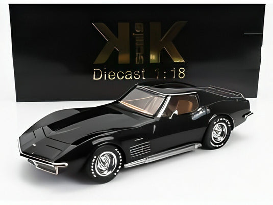 【予約】CHEVROLET コルベット C3 1972 リムーバブルルーフパーツ付き ブラック/ KK-SCALE 1/18 ミニカー