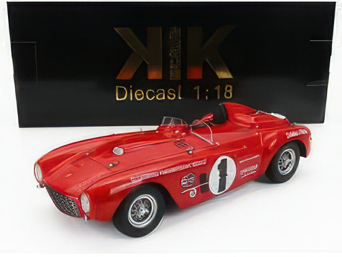 FERRARI 375 PLUS 5.0L V12 SPIDER N 1 V CARRERA PANAMERICANA 1954 JACK McAFEE FORD ROBINSON RED/KK-SCALE 1/18ミニカー