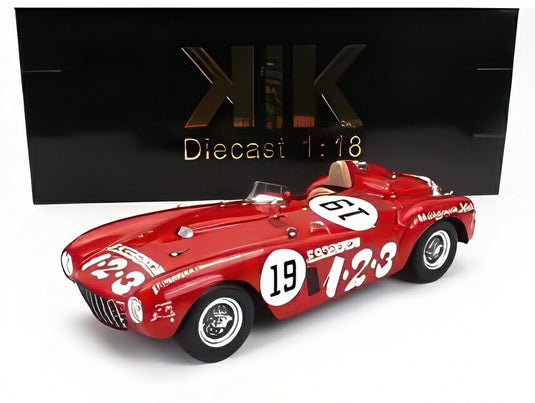 【予約】FERRARI 375 プラス スパイダー No.19 1954 カレラパナメリカーナ 優勝 U.マグリオーリ レッド/ KK-SCALE 1/18 ミニカー