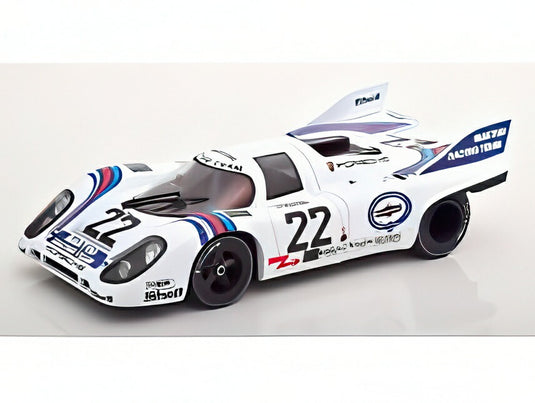 【予約】PORSCHE 917K TEAM MARTINI RACING #22 ルマン24時間 優勝 1971 Marko/van Lennep ホワイト/ブルー/ KK-SCALE 1/18 ミニカー