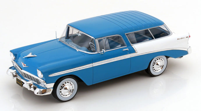 【予約】CHEVROLET ベルエア ノーマッド ステーションワゴン 1956 ターコイズ ホワイト/ KK-SCALE 1/18 ミニカー