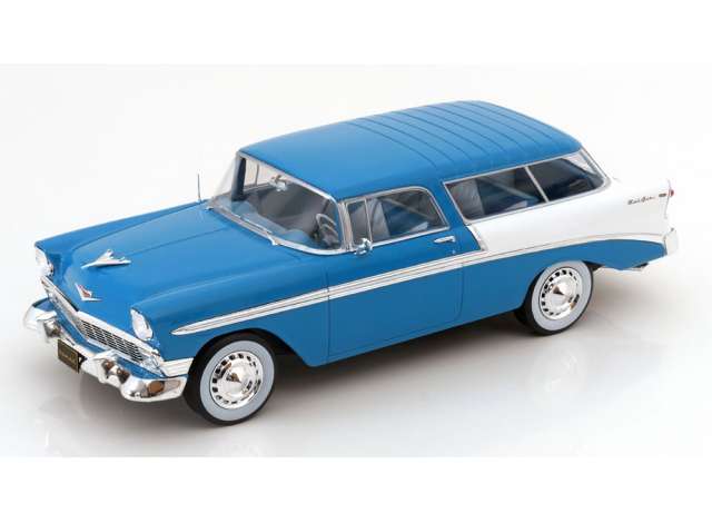 ギャラリービューアに画像をロードする, 1956 Chevrolet Bel Air Nomad Custom, turqoise/white/KK-SCALE 1/18ミニカー
