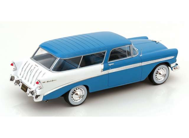 ギャラリービューアに画像をロードする, 1956 Chevrolet Bel Air Nomad Custom, turqoise/white/KK-SCALE 1/18ミニカー
