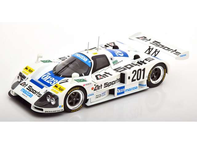 1991 Mazda 787B #201 Sieger Le Mans, white/blue/KK-SCALE 1/18ミニカー