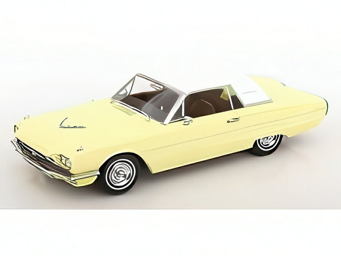 【予約】2026年発売予定FORD USA サンダーバード カブリオレ ハードトップ 1966 イエロー/ホワイト/ KK-SCALE 1/18 ミニカー