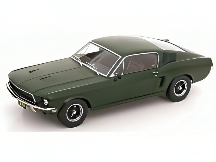 【予約】FORD USA MUSTANG FASTBACK ブリット劇中車 1968 フラットグリーン/ KK-SCALE 1/18 ミニカー