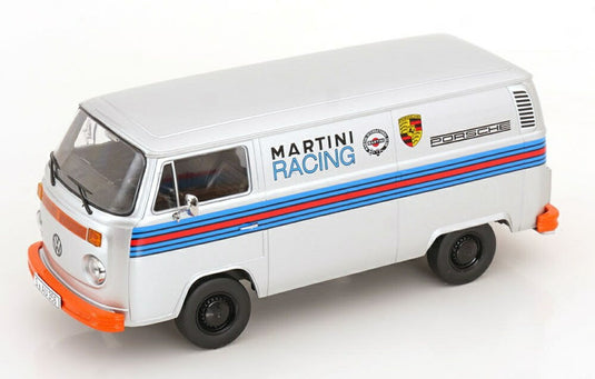 【予約】フォルクスワーゲン T2b デリバリーバン マルティーニ・レーシング 1972 シルバー / KK-SCALE 1/18 ミニカー