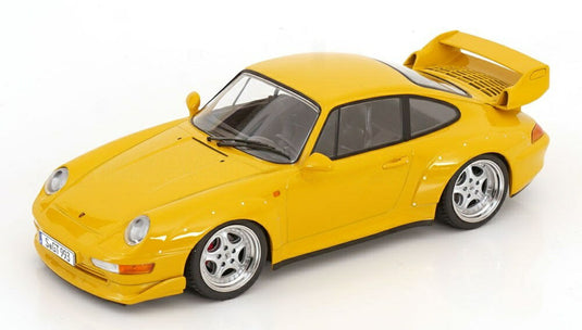 【予約】2026年以降発売予定ポルシェ 911 993 GT2 クーペ 1996 イエロー (スピードラインホイール) / KK-SCALE 1/18 ミニカー