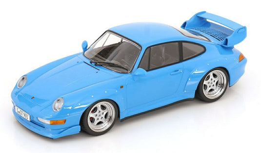 【予約】2026年以降発売予定ポルシェ 911 993 GT2 クーペ 1996 ライトブルー (スピードラインホイール) / KK-SCALE 1/18 ミニカー