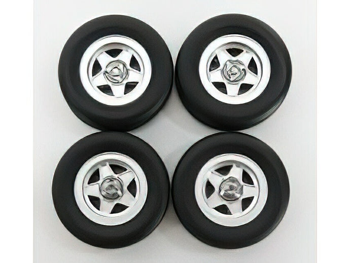 アクセサリー 4x CROMODORA WHEEL AND TYRE SET 1969 FERRARI 365 GTB DAYTONA BLACK/KK-SCALE 1/18ミニカー