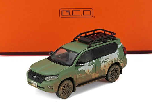 TOYOTAトヨタ ランドクルーザープラド 150 2021 カモフラージュ / GCD 1/64 ミニカー