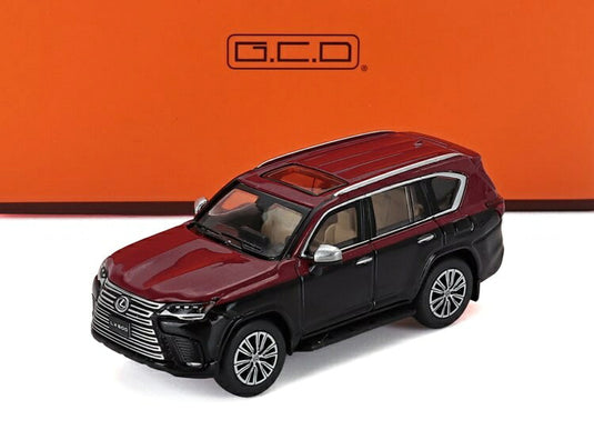 LEXUSレクサス LX600 2021 ブラックレッド / GCD 1/64 ミニカー