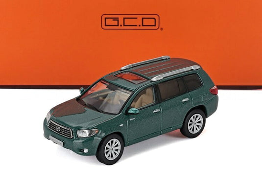 TOYOTAトヨタ ハイランダー (XU40) 2008 グリーン / GCD 1/64 ミニカー