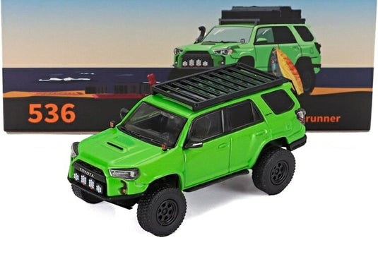 TOYOTAトヨタ 4RUNNER ワイドボディ 2018 グリーン / GCD 1/64 ミニカー
