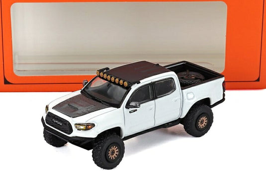 TOYOTAトヨタ タコマ TRD PRO ピックアップ 2022 ホワイトブラック / GCD 1/64 ミニカー