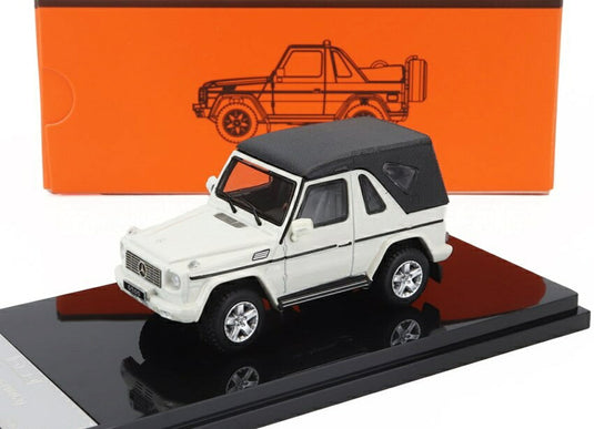 Mercedes Benzメルセデスベンツ Gクラス カブリオレ オープン (W463) アクセサリー付 2003 ホワイト / GCD 1/64 ミニカー