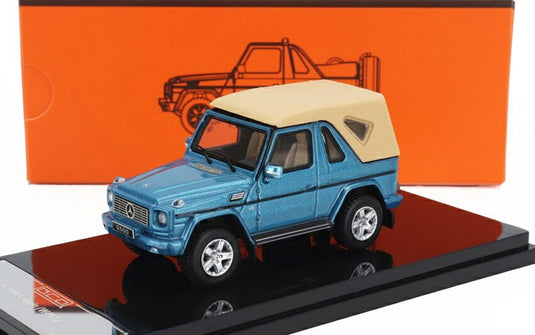 Mercedes Benzメルセデスベンツ Gクラス カブリオレ オープン (W463) アクセサリー付 2003 ブルー / GCD 1/64 ミニカー